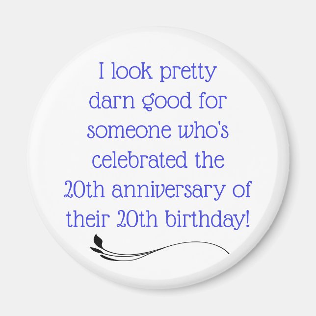 Funny 40th magnet (Front)