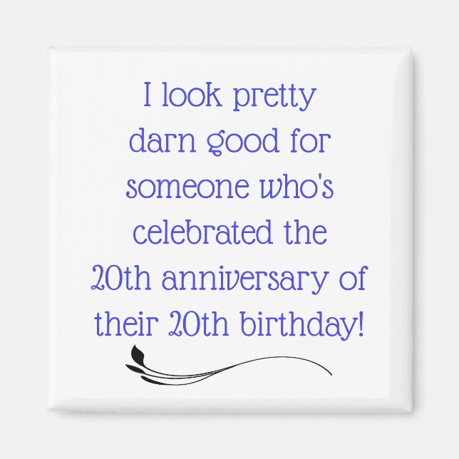 Funny 40th magnet (Front)