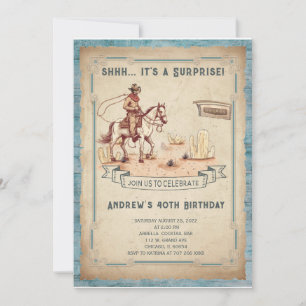 Funny 40th Mens Birthday Party Invitations