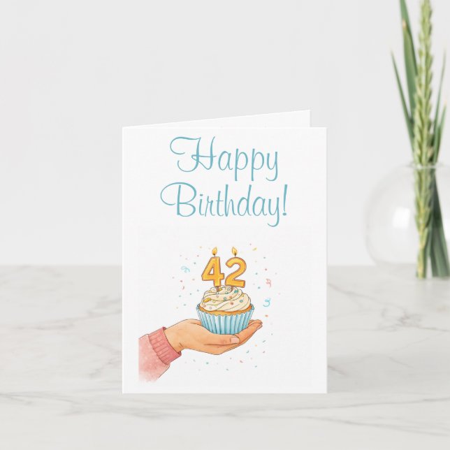 Funny 42nd! note card (Front)