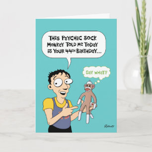 Funny 44th Birthday Greeting Card