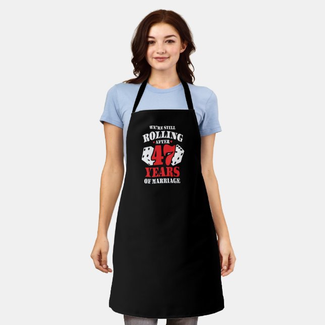 Funny 47th Anniversary Couples Married 47 Years Apron (Worn)