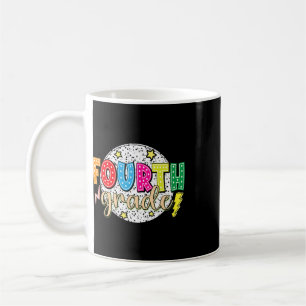 Funny 4th Grade Ck To School Dalmatian Dots Teache Coffee Mug