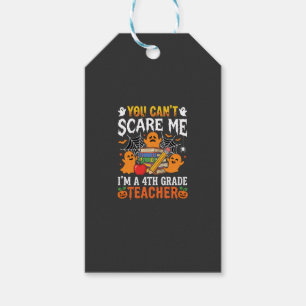 Funny 4th Grade Teacher Halloween Ghost Gift Tags