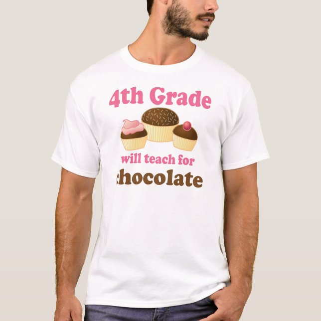 Funny 4th Grade Teacher Tshirt (Front)
