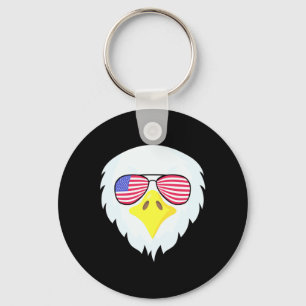 Funny 4th July Men Women Kids Eagle American Usa F Key Ring
