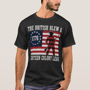 Funny 4Th of July 1776 Betsy Ross Flag History T-Shirt