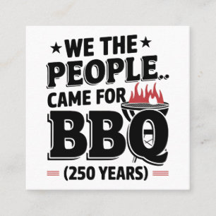 Funny 4th Of July 250th July Anniversary   Square Business Card