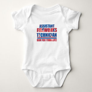 Funny 4th of july baby bodysuit