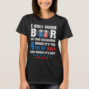 Funny 4th Of July-beer Loving Dad Drinking Gift Me T-Shirt