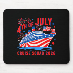 Funny 4th of july cruise squad 2026 summer mouse pad