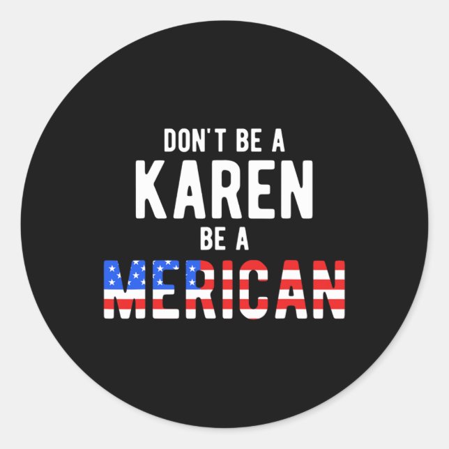 Funny 4th Of July Design Gift For Independence Day Classic Round Sticker (Front)