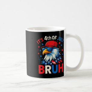 Funny 4th Of July Eagle Bruh American Coffee Mug