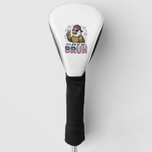 Funny 4th of July Eagle Bruh Patriotic Shirt Desig Golf Head Cover