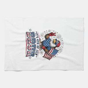 Funny 4th of July Eagle Bruh Patriotic Shirt Desig Tea Towel