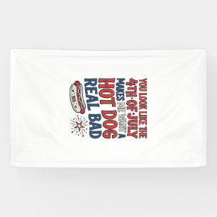 Funny 4th of July Hot Dog Patriotic Shirt Design_1 Banner