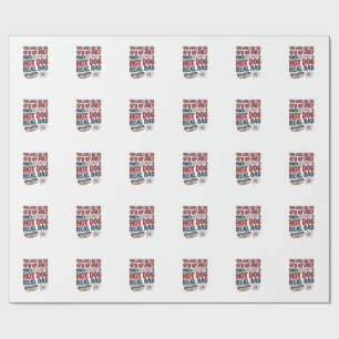 Funny 4th of July Hot Dog Patriotic Shirt Design_1 Wrapping Paper