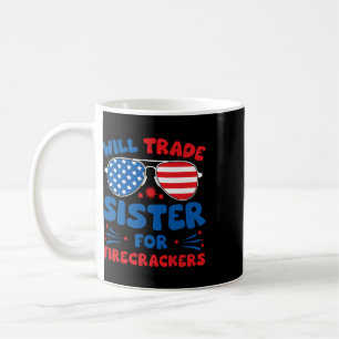 Funny 4th Of July Hot Dog Usa Patriotic Independen Coffee Mug