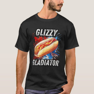 Funny 4th of July Hotdog Glizzy Gladiator American T-Shirt