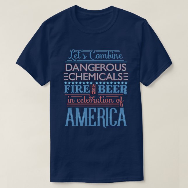 Funny 4th of July Independence Fireworks Beer Dark T-Shirt (Design Front)