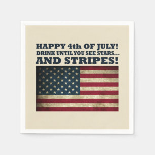 Funny 4th of july napkin