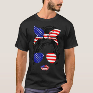 Funny 4th Of July Patriotic American Flag Fourth O T-Shirt