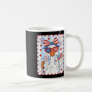 Funny 4th Of July Patriotic Silly Goose American G Coffee Mug