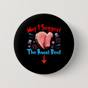 Funny 4th Of July Raunchy Humour 6 Cm Round Badge