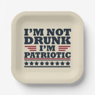 funny 4th of july saying paper plate