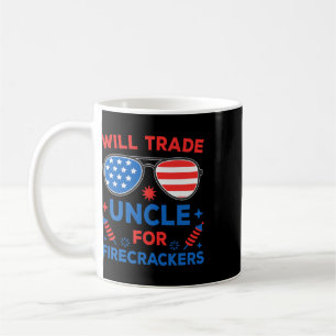 Funny 4th Of July Shirts Kids Will Trade Uncle Fir Coffee Mug