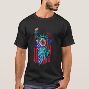 Funny 4Th of July Siamese Cat Lover American Patri T-Shirt
