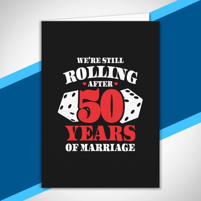 Funny 50th Anniversary Couples Married 50 Years Card (Creator Uploaded)