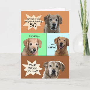Funny 50th Birthday Card