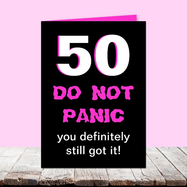 Funny 50th Birthday Card for Women (Creator Uploaded)