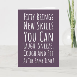 Funny 50th Birthday Cards Humour Humourous 50 Year
