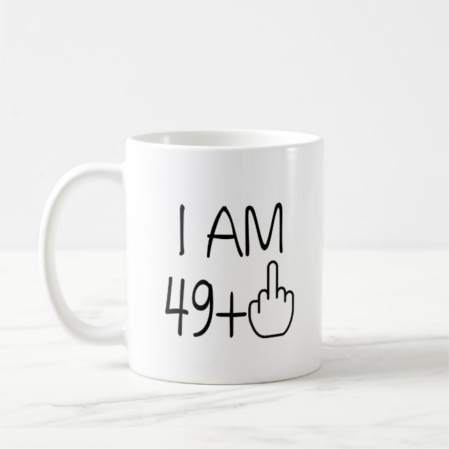 Funny 50th Birthday Coffee Mug (Left)