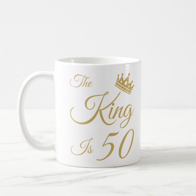 Funny 50th Birthday For Men Coffee Mug (Left)