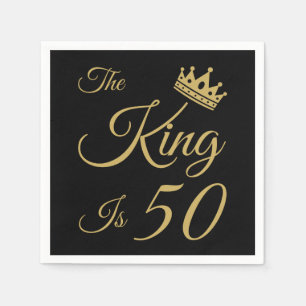 Funny 50th Birthday For Men Napkin