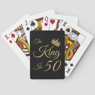 Funny 50th Birthday For Men Playing Cards