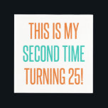 Funny 50th Birthday For Women Napkin<br><div class="desc">A cute birthday gift idea for women turning a milestone age.</div>