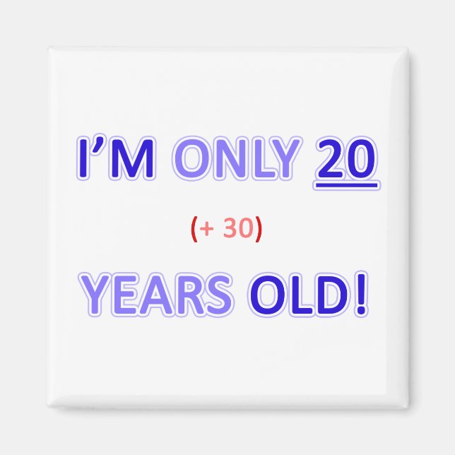 Funny 50th Birthday Gag Gift Magnet (Front)