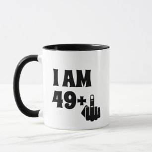 Funny 50th Birthday Gift, 49 Plus one Mug
