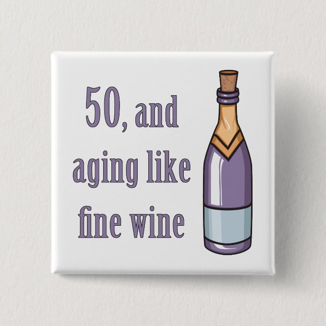 Funny 50th Birthday Gift Ideas 15 Cm Square Badge (Front)