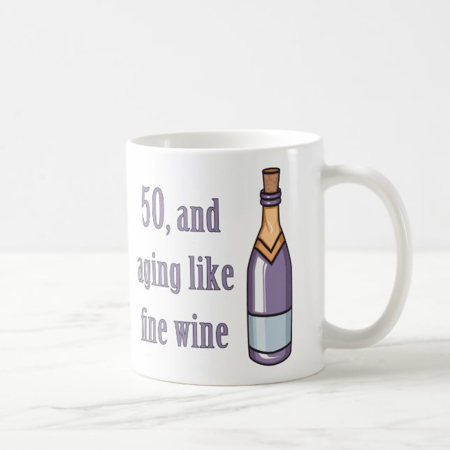 Funny 50th Birthday Gift Ideas Coffee Mug (Right)