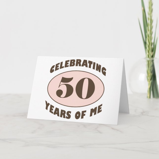 Funny 50th Birthday Gifts Card (Front)