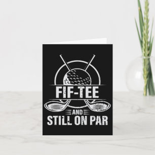 Funny 50th Birthday Golf Pun Golfing 50 Year Old G Card