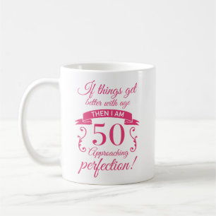 Funny 50th Birthday 'Perfection' Coffee Mug