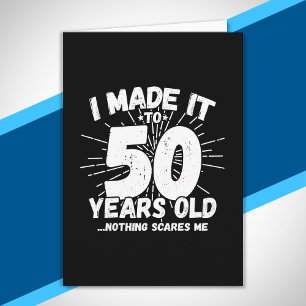 Funny 50th Birthday Quote Sarcastic 50 Year Old Card