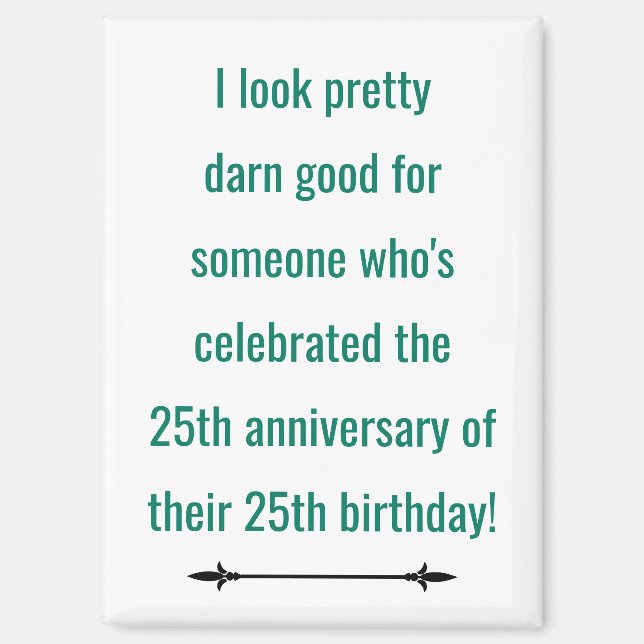 Funny 50th magnet (Front)
