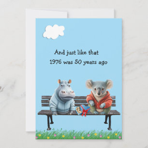Funny 50th Year Reunion Invitation